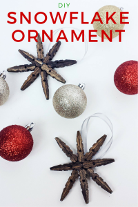 Snowflake Christmas Ornament {Using Clothespins}